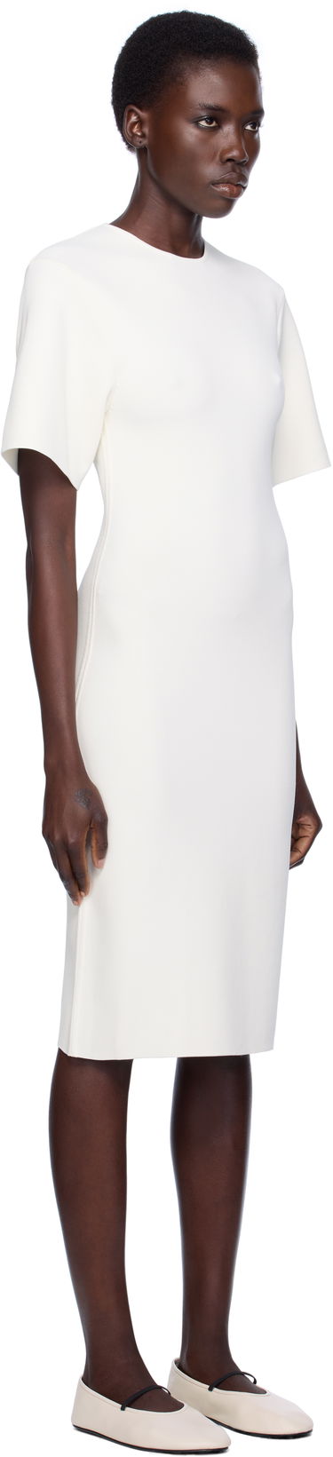 Pокля TOTEME TOTEME Knit Midi Tee Dress Черно | 253-WRD0232-YA0187, 4