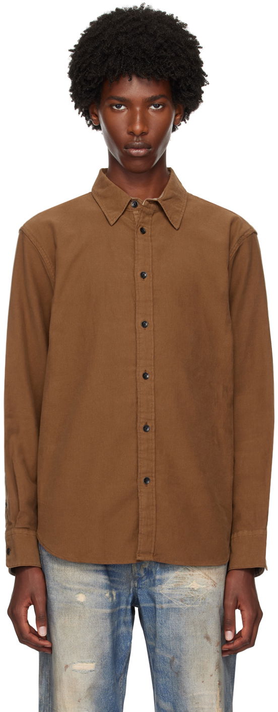 Риза rag & bone Rag & Bone Men's Finch Casual Shirt Кафяво | MBW24FA004CRML, 0