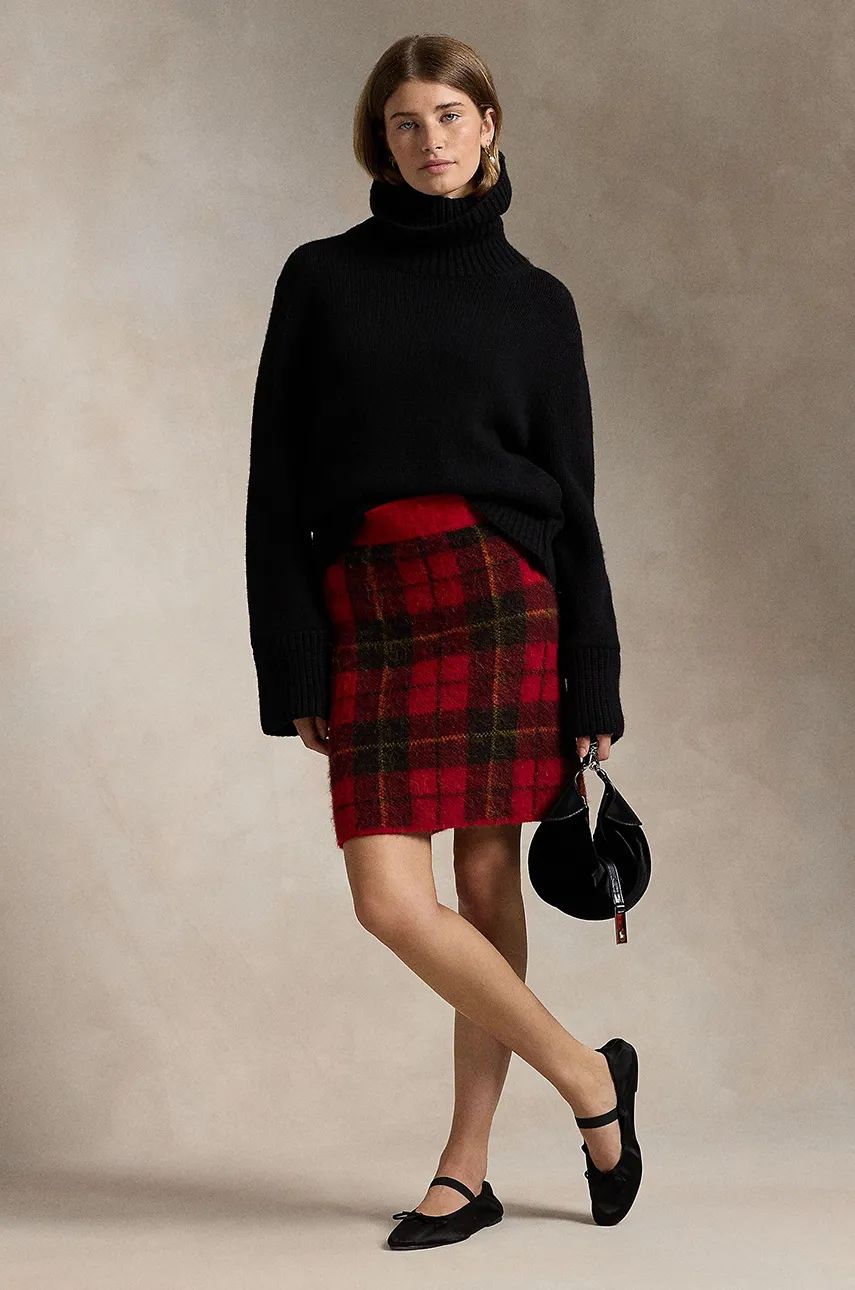 Пола Polo by Ralph Lauren Red Mini Plaid Skirt Червено | 211947923, 0
