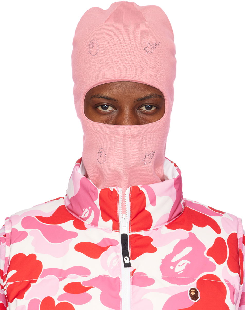 Кепки и шапки BAPE Crystal Stone Balaclava Розово | 001GDJ802001L, 0