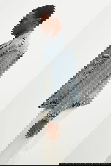 Яке BAPE Distressed 13Oz Oversize Denim Trucker Jacket Синьо | 1K80140308, 1