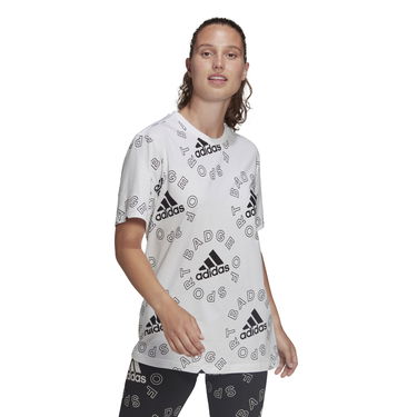 Тениска adidas Performance Allover Print Sports T-shirt Бяло | HC9186, 0