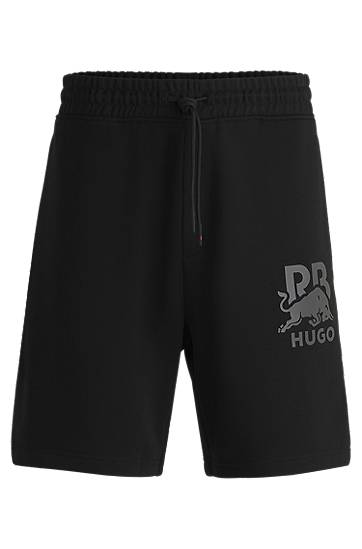 Къси панталони BOSS HUGO x Red Bull Cotton-Terry Shorts Черно | 50542809, 0