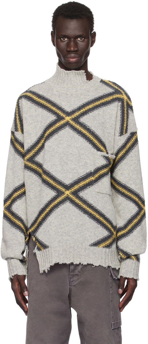 Пуловер Marni Broken Wool Sweater Сиво | GCMG0410Q0 UFH946, 0