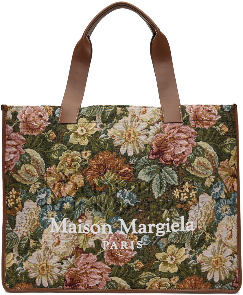 Голяма пазарска чанта Maison Margiela Floral Large Tote Bag Многоцветен | SB2WC0003 P7171, 0