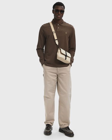 Поло тениска Polo by Ralph Lauren Polo Ralph Lauren Long Sleeve Polo Shirt Кафяво | 710680790144, 1