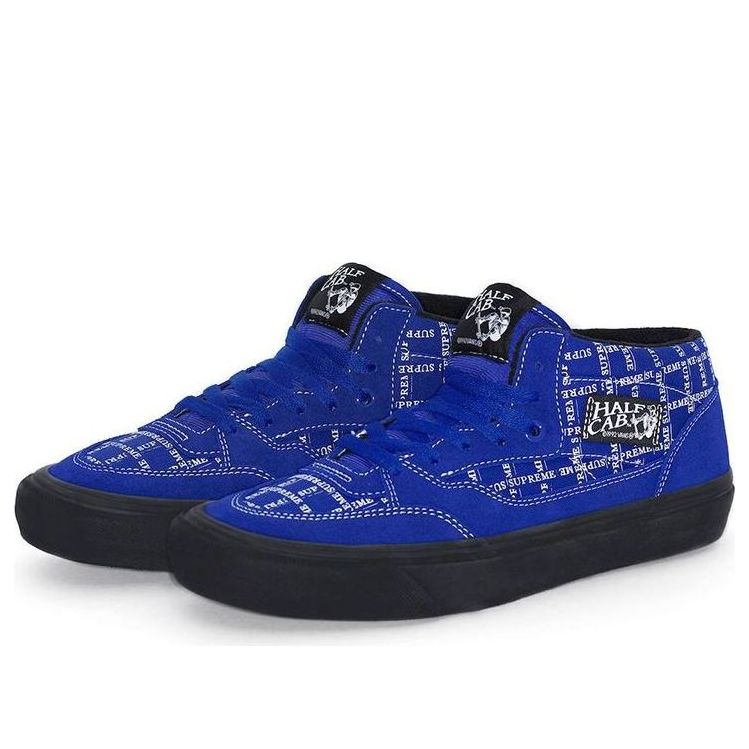 Кецове и обувки Vans Supreme x Half Cab Pro '92 'Logo Pattern' Синьо | VN0A3QPH2YX, 0
