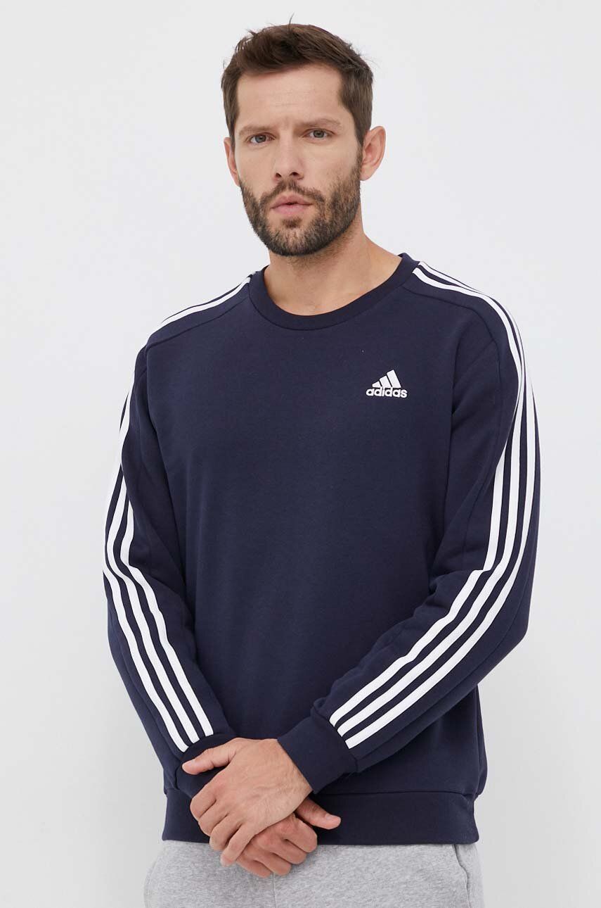 Суитчър adidas Originals Essentials 3-Stripes Sweatshirt Тъмно синьо | IJ6469, 0