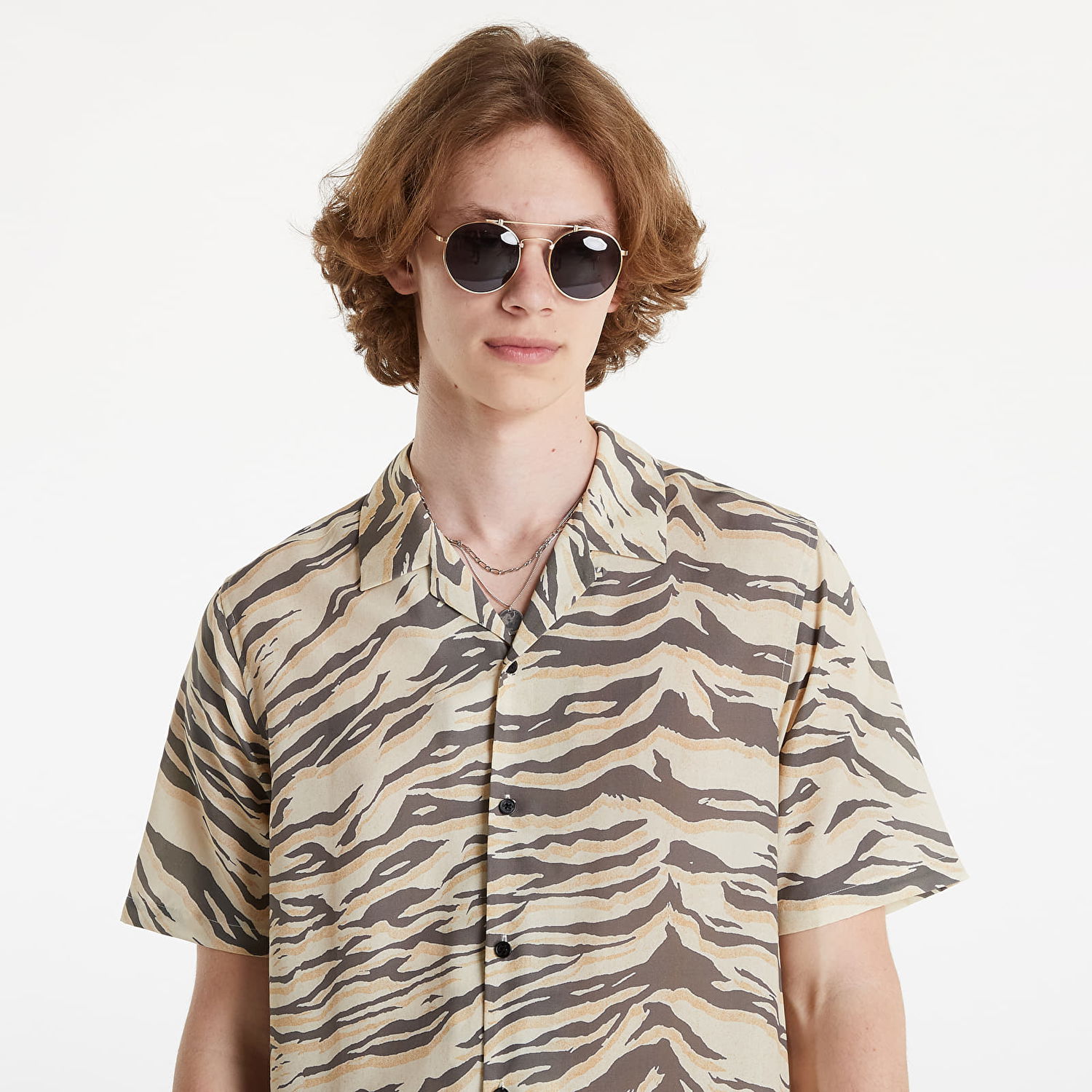 Риза Ksubi shirt Tigerrr Resort Short Sleeve Shirt Бежово | 5000007188, 1
