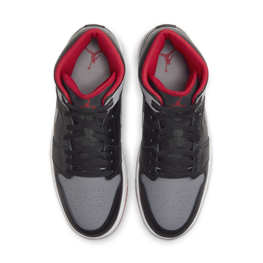 Кецове и обувки Jordan Air Jordan 1 Mid "Black/Cement Grey / Fire Red / Sail" Черно | DQ8426-006, 4