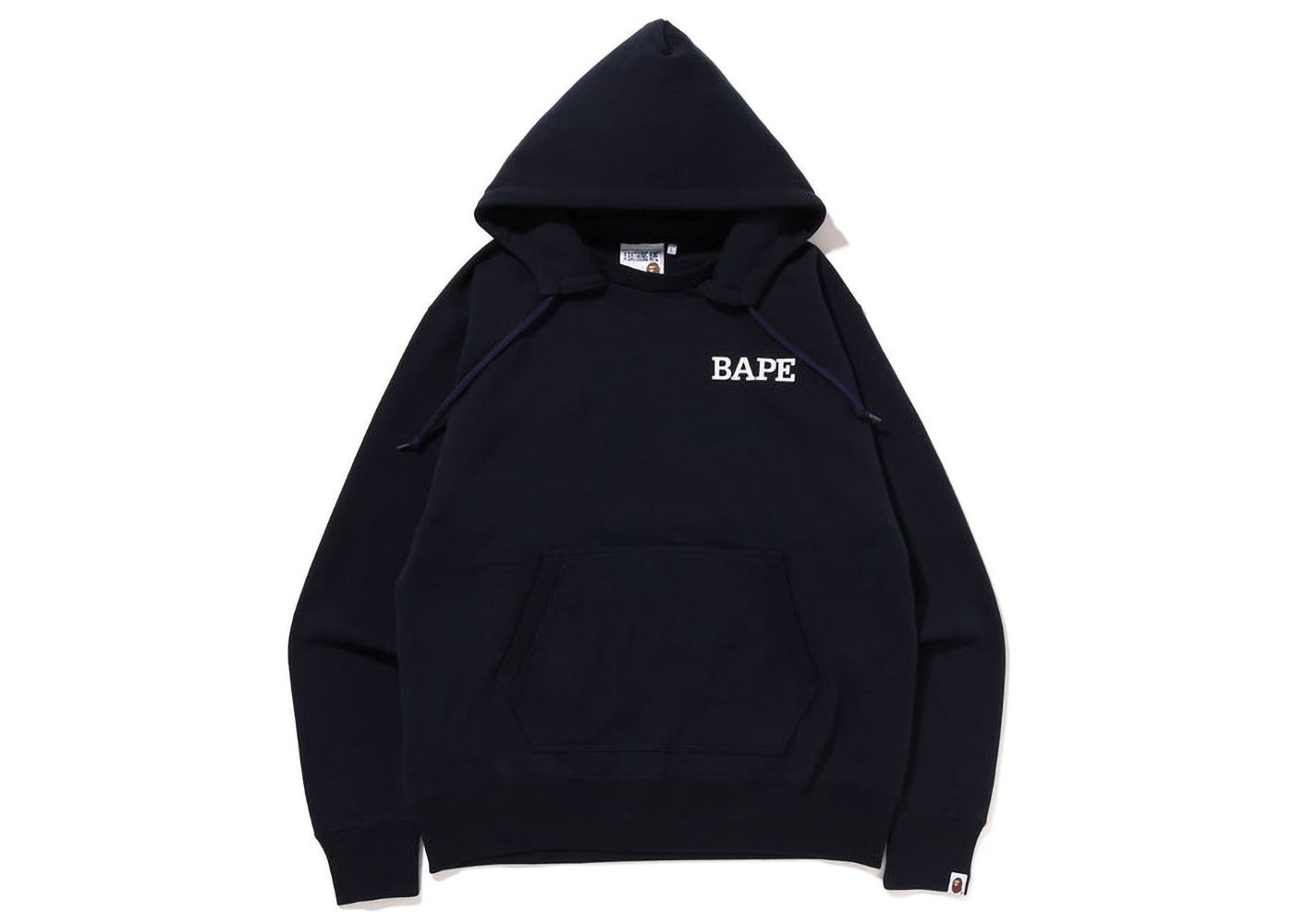 Суитчър BAPE A Bathing Ape Relaxed Fit Pullover Hoodie Тъмно синьо | 1I80-114-002, 0