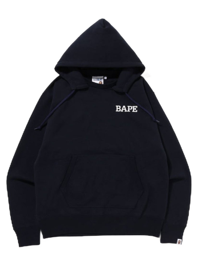 Суитчър BAPE A Bathing Ape Relaxed Fit Pullover Hoodie Тъмно синьо | 1I80-114-002