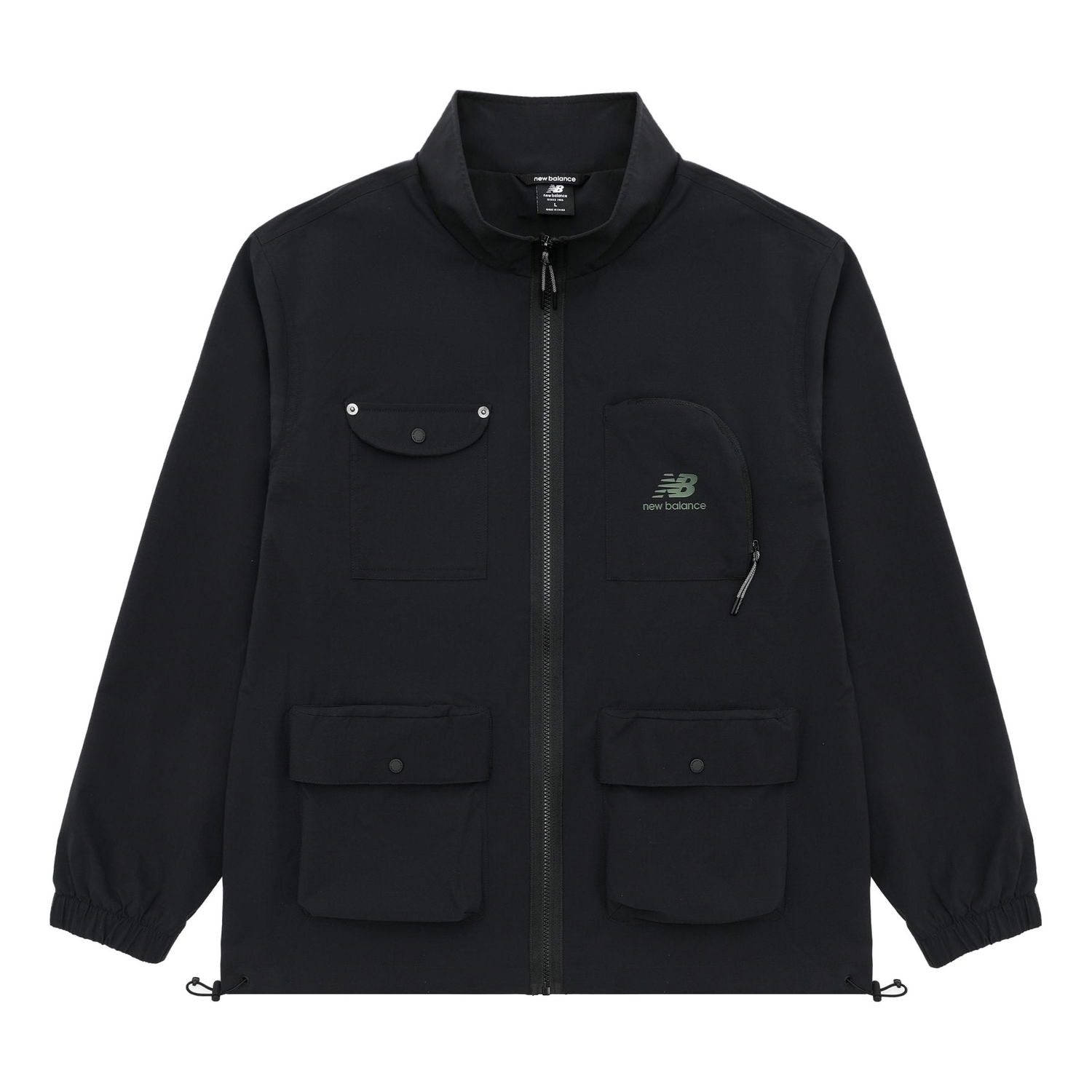 Ветровка New Balance Logo Full-Zip Utility Jacket Черно | AMJ31322-BK, 0