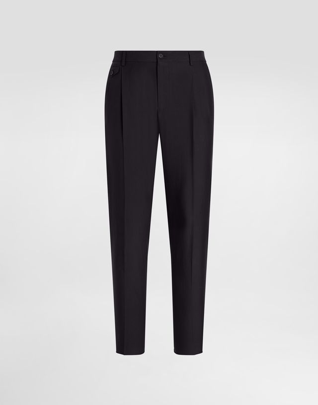 Dolce & Gabbana Silk and Gabardine Trousers