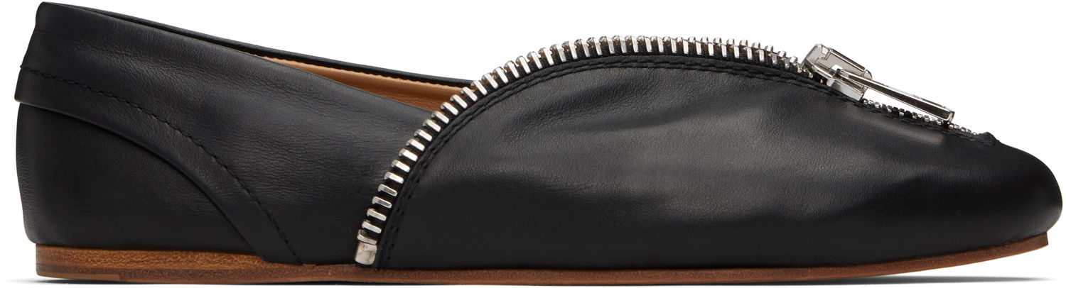 Облекло JW Anderson JW Anderson Biker Zip Ballerina Flats Черно | BL0032-LA0268, 0