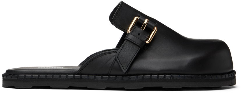 Облекло Moschino Moschino Leather Mule Loafers Черно | 251 MB10152G0M GA0 000