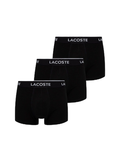 Боксерки Lacoste 3Pack Casual Cotton Stretch Boxers Черно | 5H3389