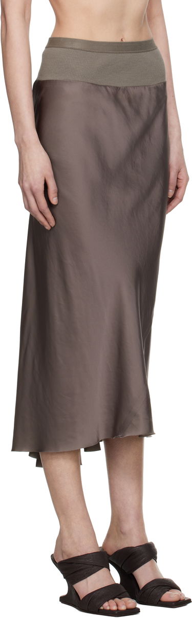 Пола Rick Owens Rick Owens Hollywood Knee Bias Midi Skirt Кафяво | RP01E7343 SCH, 1