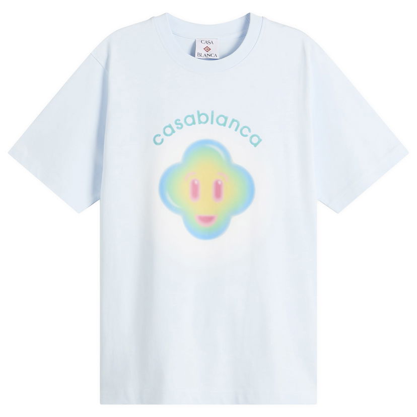 Тениска Casablanca Airbrush Smiley Classic T-Shirt Синьо | M-SP26-JTS-001-09