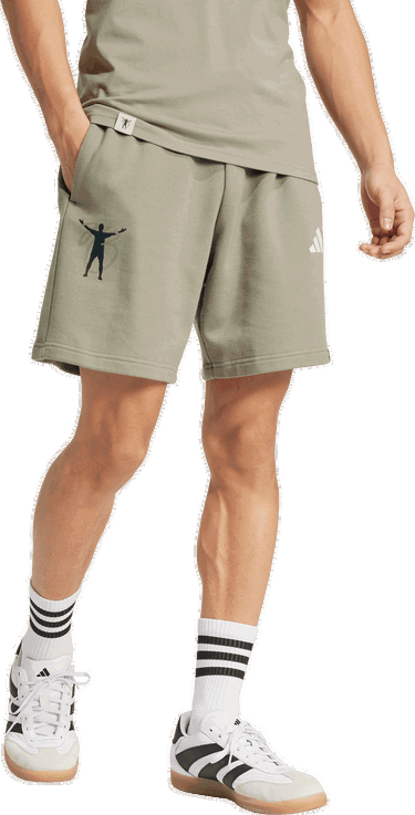 Къси панталони adidas Performance Jude Bellingham Culturewear Shorts Бежово | JX1947, 4