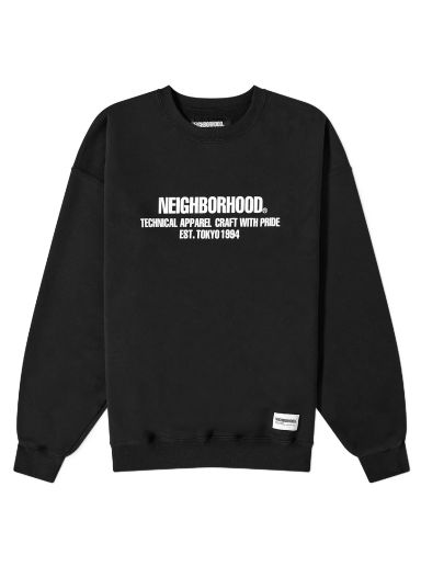 Пуловер Neighborhood Classic Crewneck Черно | 232UWNH-CSM02-BK