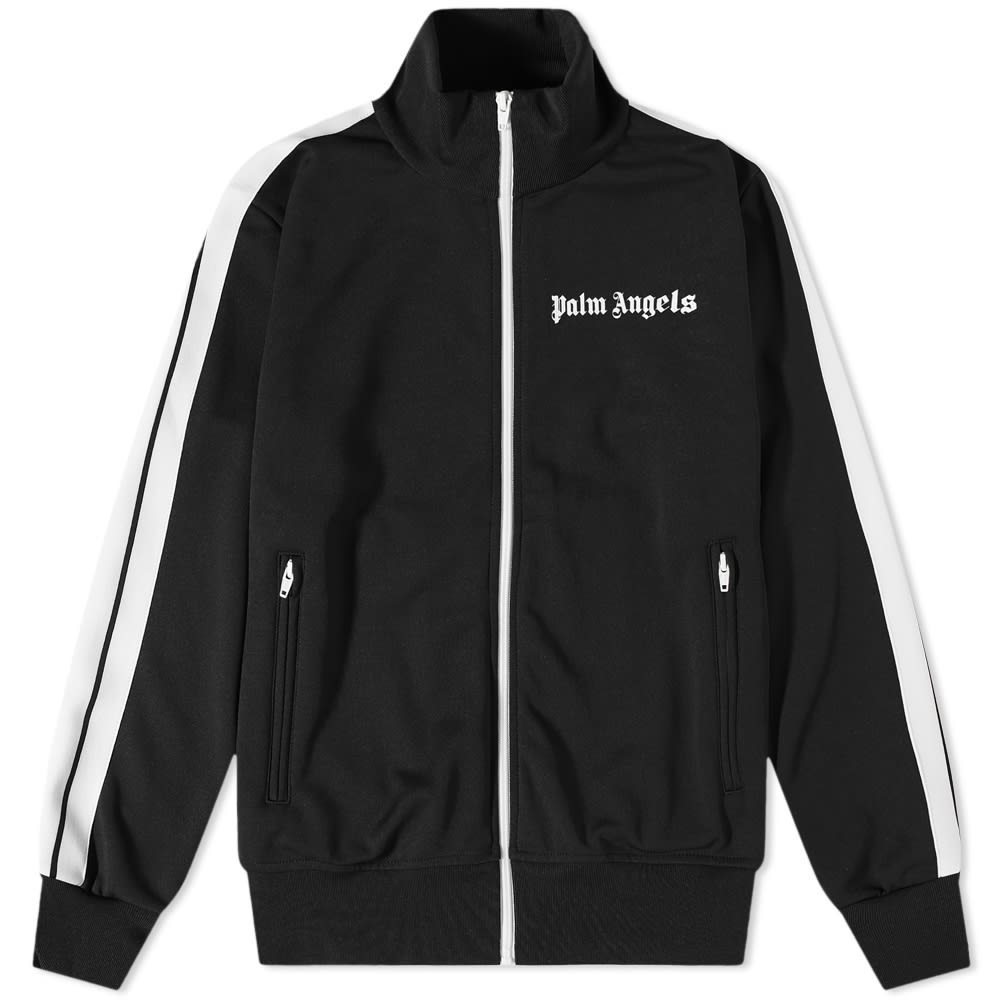 Яке бомбър Palm Angels Taped Track Jacket Черно | PMBD001C99FAB0011001, 0