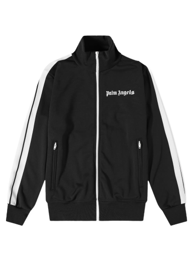 Яке бомбър Palm Angels Taped Track Jacket Черно | PMBD001C99FAB0011001
