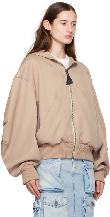 Суитчър The Attico Attico Hooded Bomber Jacket Бежово | 241WCB41 W046, 1