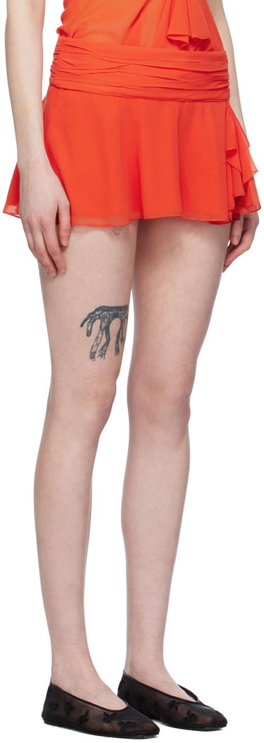Пола GUIZIO Guizio Gathered Miniskirt Оранжево
 | S24330W034, 1