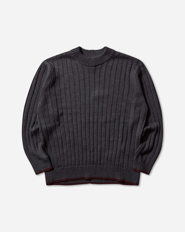 Rib Crew Neck Workwear Sweater