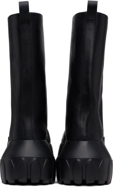 Кецове и обувки Rick Owens Rick Owens Hollywood Flared Mega Tractor Boots Черно | RR01E5864 LCH, 1