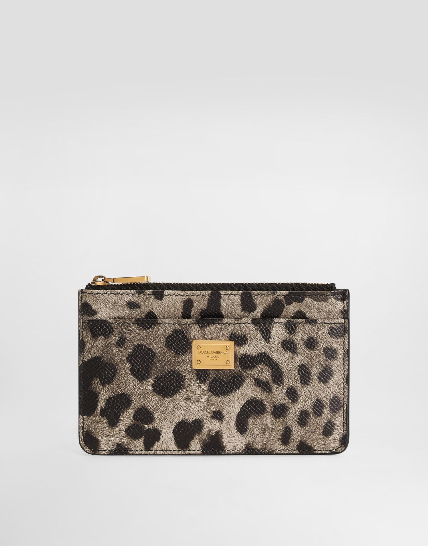 Портфейл Dolce & Gabbana Leopard-print Dauphine Calfskin Card Holder Многоцветен | BI1261AX566HY13M, 0
