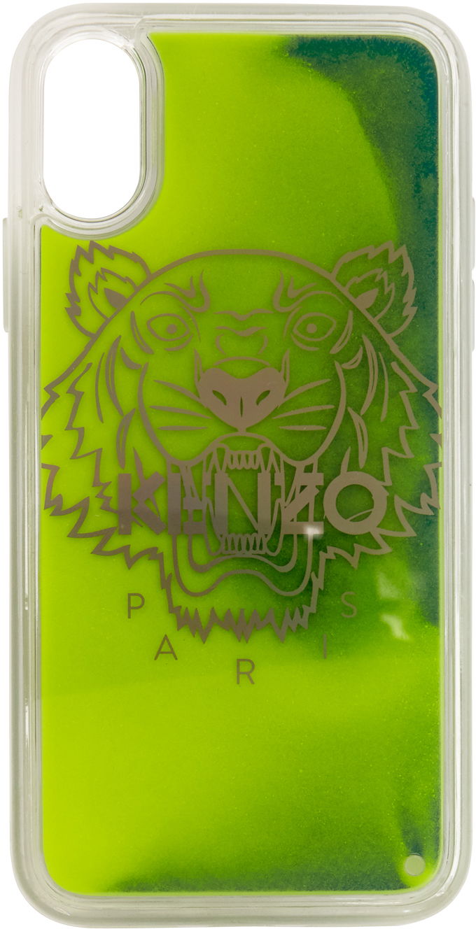 Джаджа KENZO Kenzo Glow-In-The-Dark iPhone X/XS Phone Case Зелено | FA5COKIFXSAN, 0