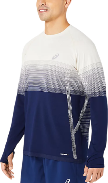 Тениска Asics Long Sleeve Running Shirt Синьо | 2011c394-200, 2