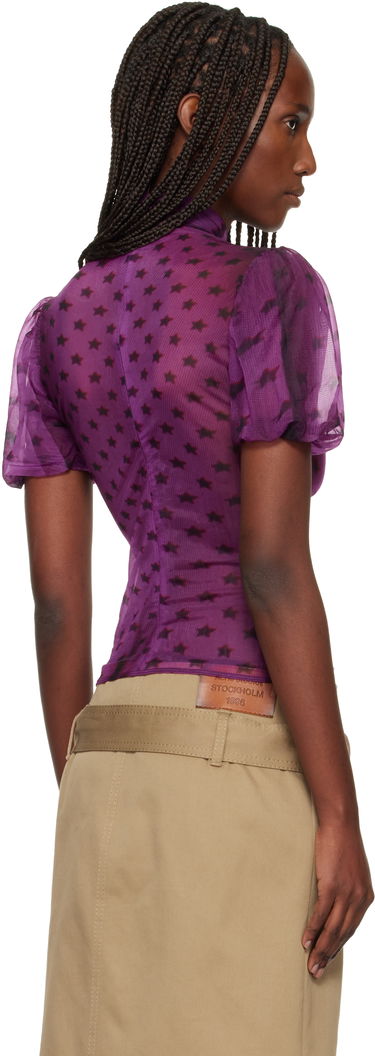 Риза Acne Studios Sheer Bow Blouse Лилаво | AC0756-, 2