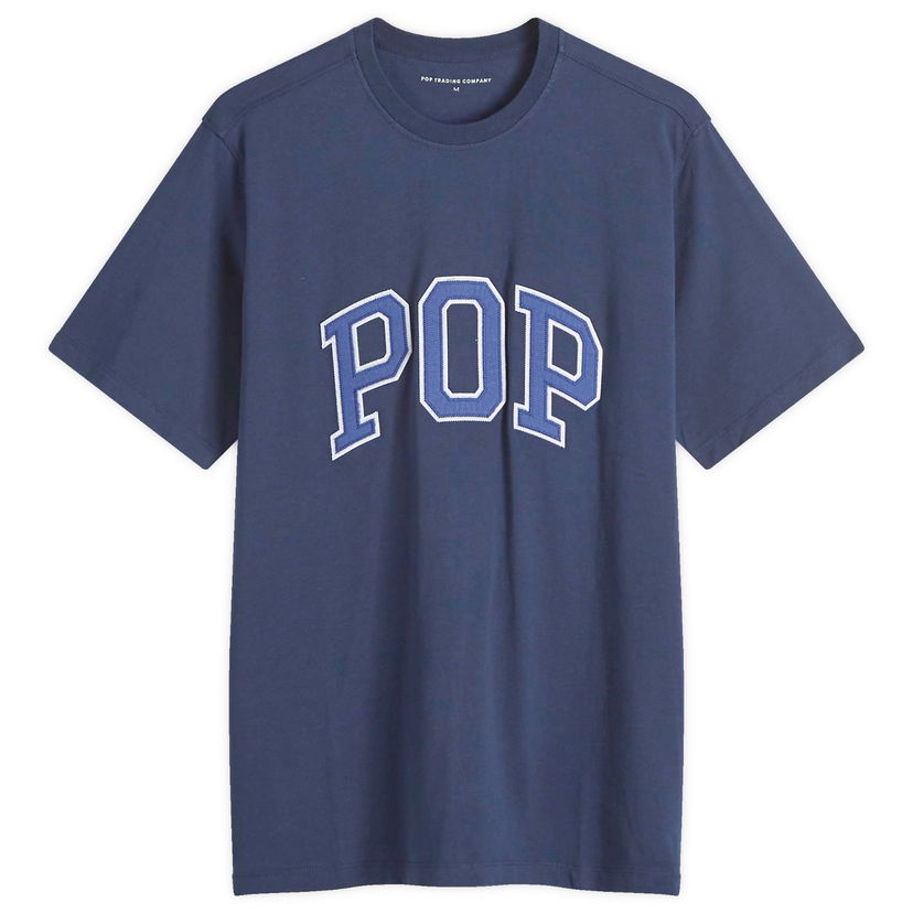 Тениска Pop Trading Company Arch Logo T-Shirt Синьо | POPAW24-02-015