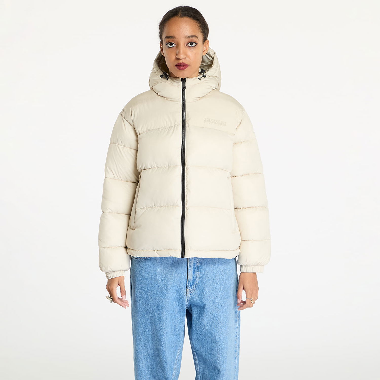 Яке Napapijri Jacket Hornelen Jacket Beige/ Silver S Бяло | NP0A4GWCN901, 0