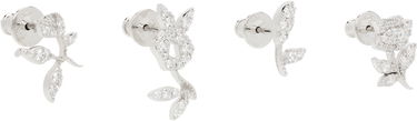 Обеци SHUSHU/TONG SHUSHU/TONG YVMIN Edition Floral Gemstone Earring Set Металик | 25632SLV00NN, 1