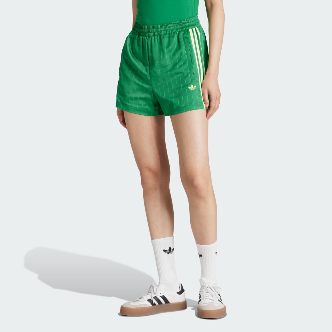 Къси панталони adidas Originals adidas Originals Pinstripe Satin Shorts Зелено | KD2284, 0