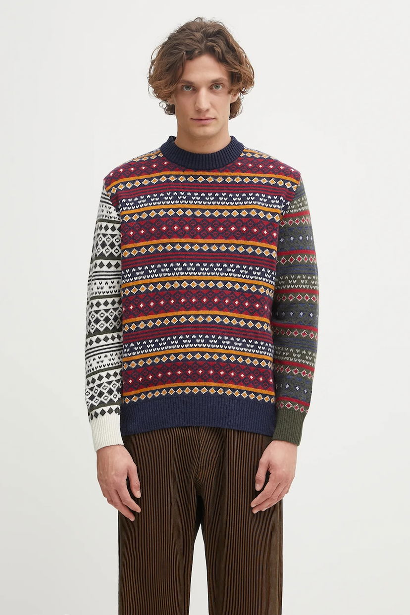 Пуловер Barbour Barbour Patchwork Fair Isle Crew Neck Sweater Многоцветен | MKN1651NY31