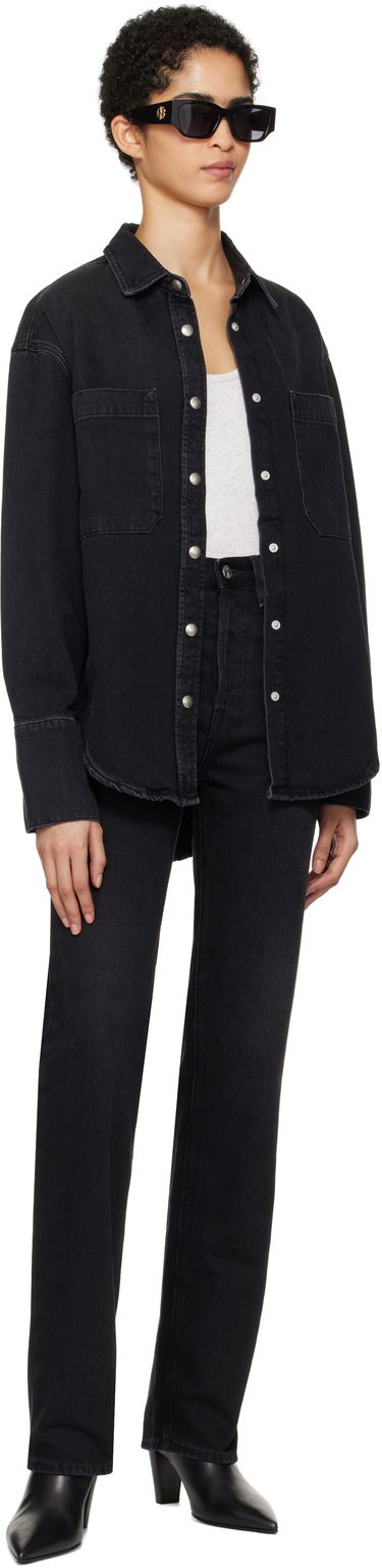 Риза Anine Bing Denim Shirt Черно | A-07-10238-WBL1, 3