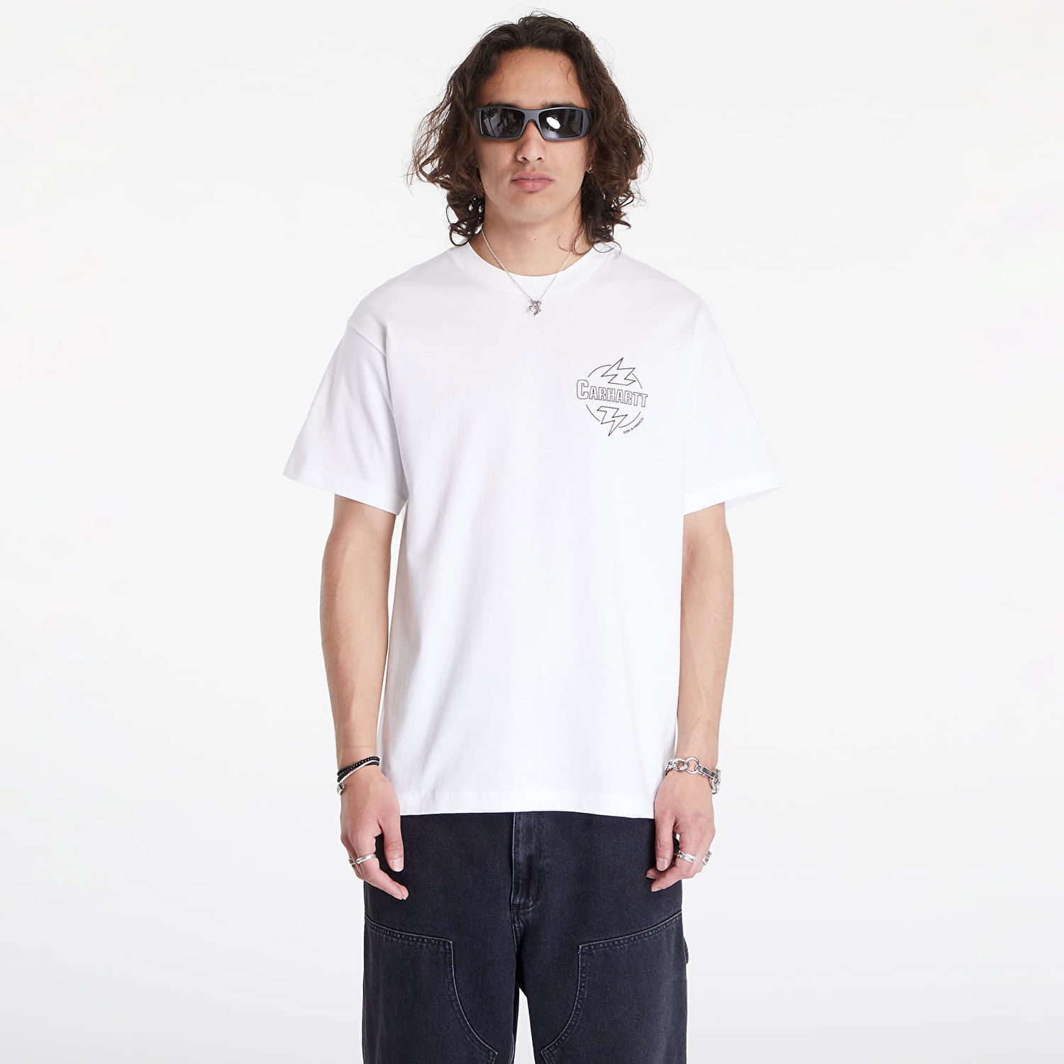 Тениска Carhartt WIP S/S Ablaze T-Shirt Бяло | I033639.00AXX, 0