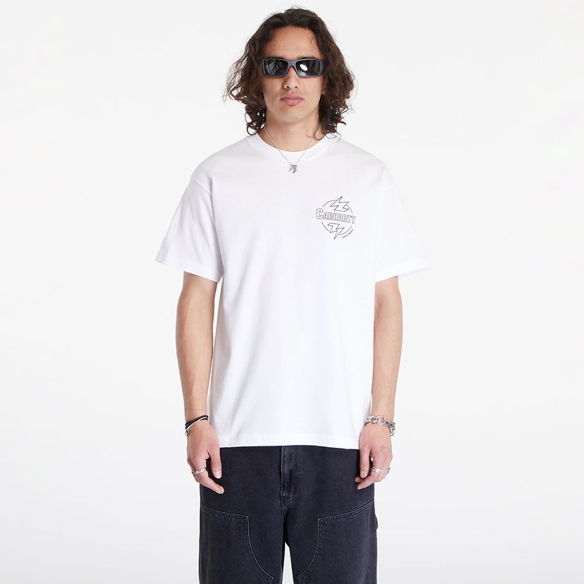 Тениска Carhartt WIP S/S Ablaze T-Shirt Бяло | I033639.00AXX