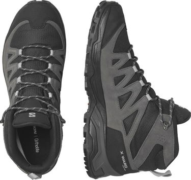 Кецове и обувки Salomon X Ward Leather Mid Gtx Сиво | L47181700, 4