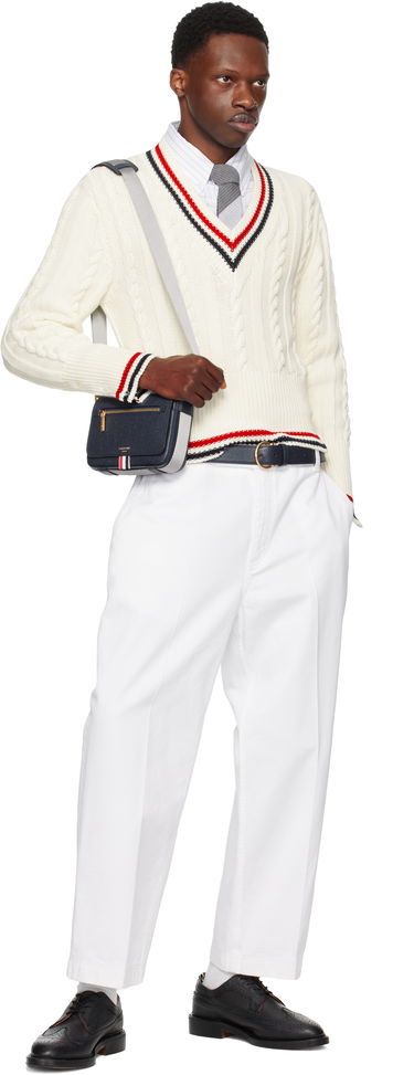 Чанта през рамо Thom Browne Thom Browne Reporter Bag Черно | MAG143B-00198, 3