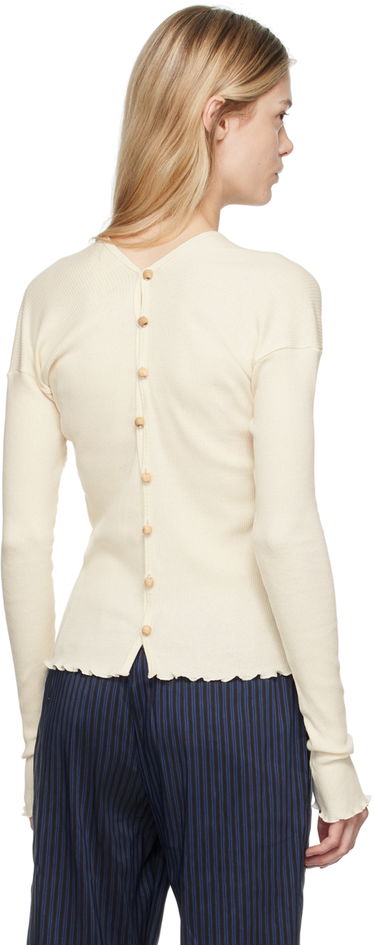 Пуловер Baserange Baserange Women's Fitted Knit Cardigan Бежово | TOTVC-RC-AU24, 2