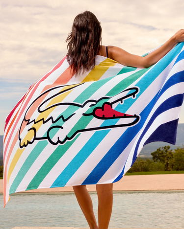 Аксесоари Lacoste Rainbow Striped Beach Towel 39"x67" Многоцветен | 1047572, 2