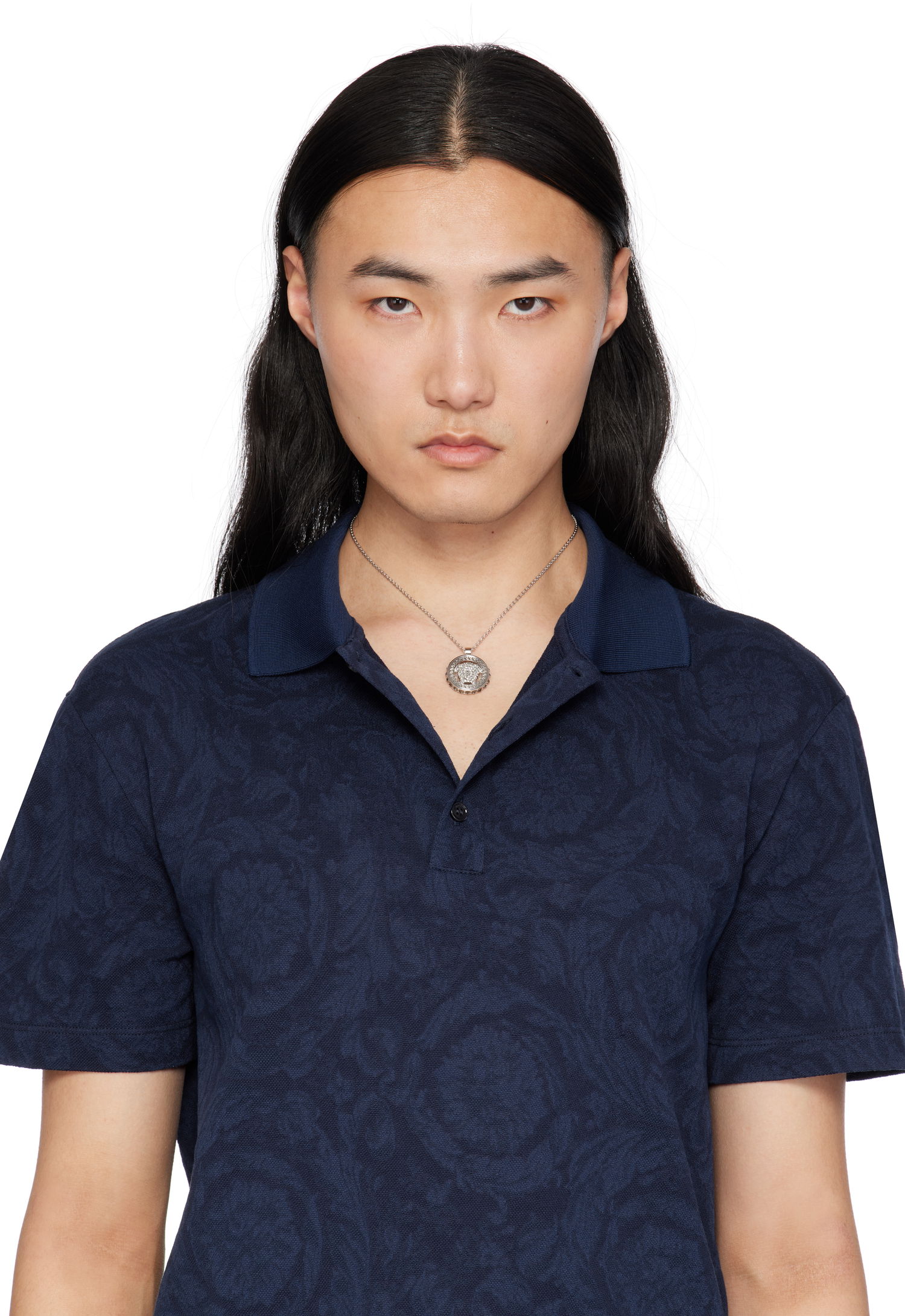 Колие Versace Versace Crystal Medusa '95 Pendant Necklace Металик | 1017809_1A00621, 1