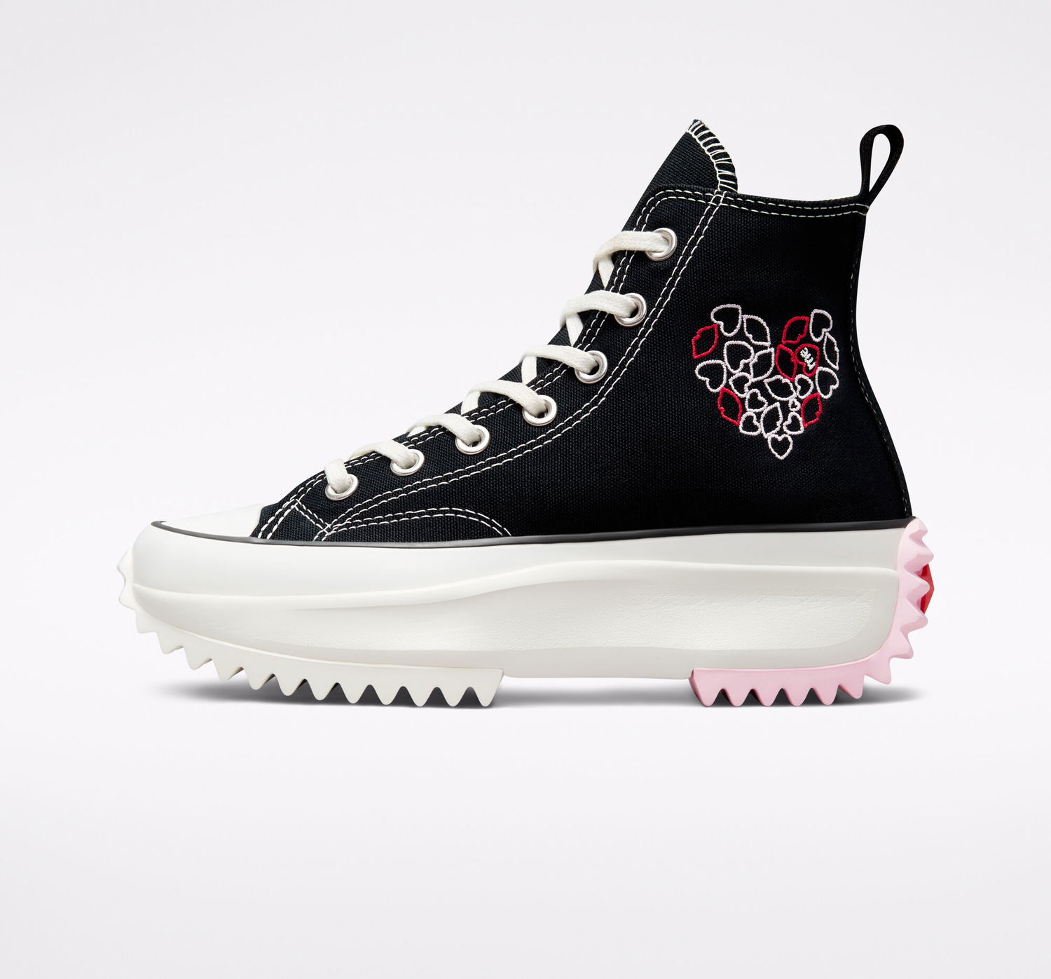 Кецове и обувки Converse Run Star Hike Platform "Embroidered Hearts" W Черно | A01598C, 0