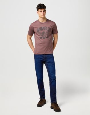 Дънки Wrangler Wrangler Greensboro Straight High Stretch Jeans 46 x34 Синьо | 112370720:46:34, 1